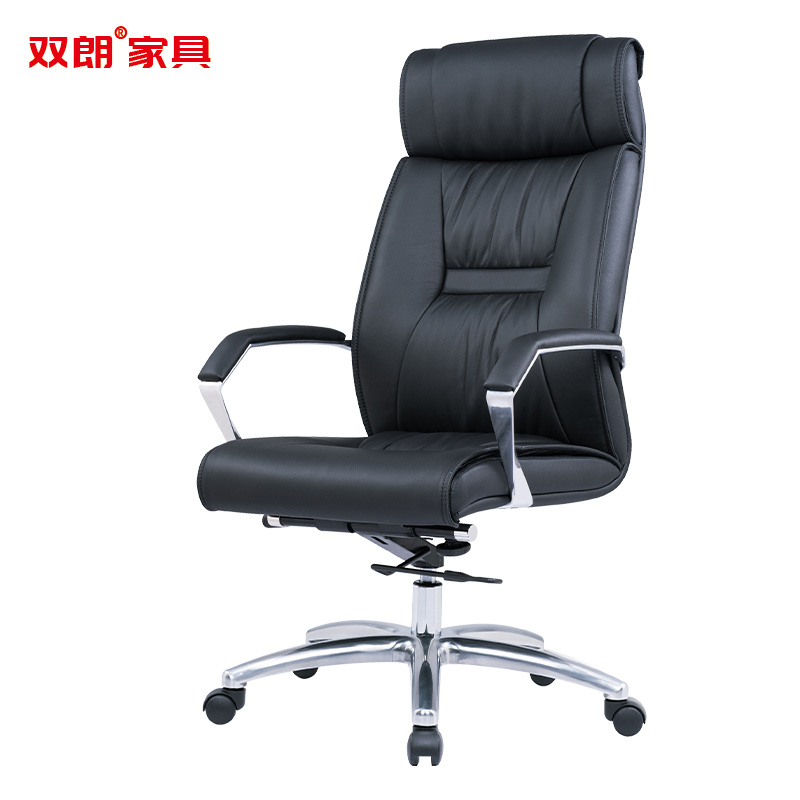 双朗 皮质高背办公椅 SL-143427JY 640*665*1215mm 黑色 张高清大图