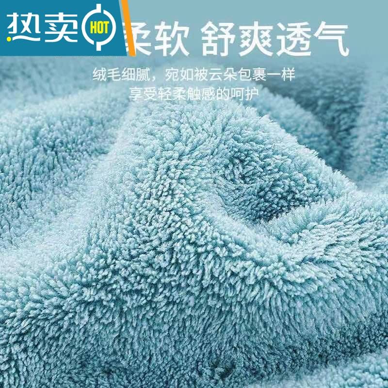 敬平干发帽女长发成人吸水新款速干可爱浴帽包头巾擦头发 加厚双层 紫色月亮图片