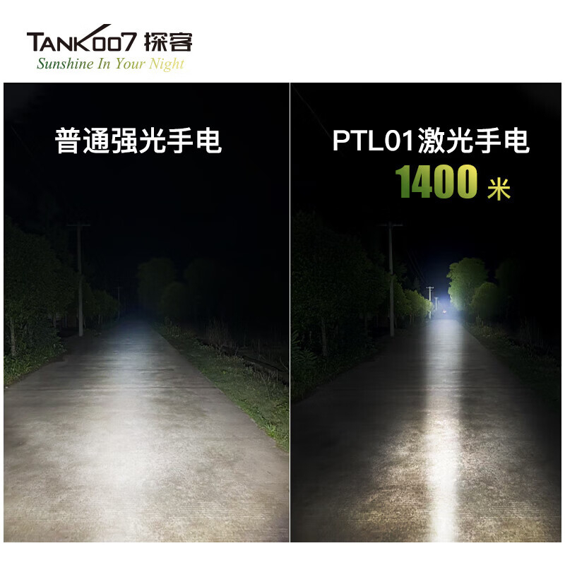 TANK007 PTL01激光手电筒1400m射程高清大图