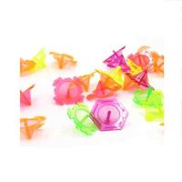 一套10个KID’S HOME TOYS 23377儿童玩具塑料小陀螺地转拧拧陀螺礼品小陀螺