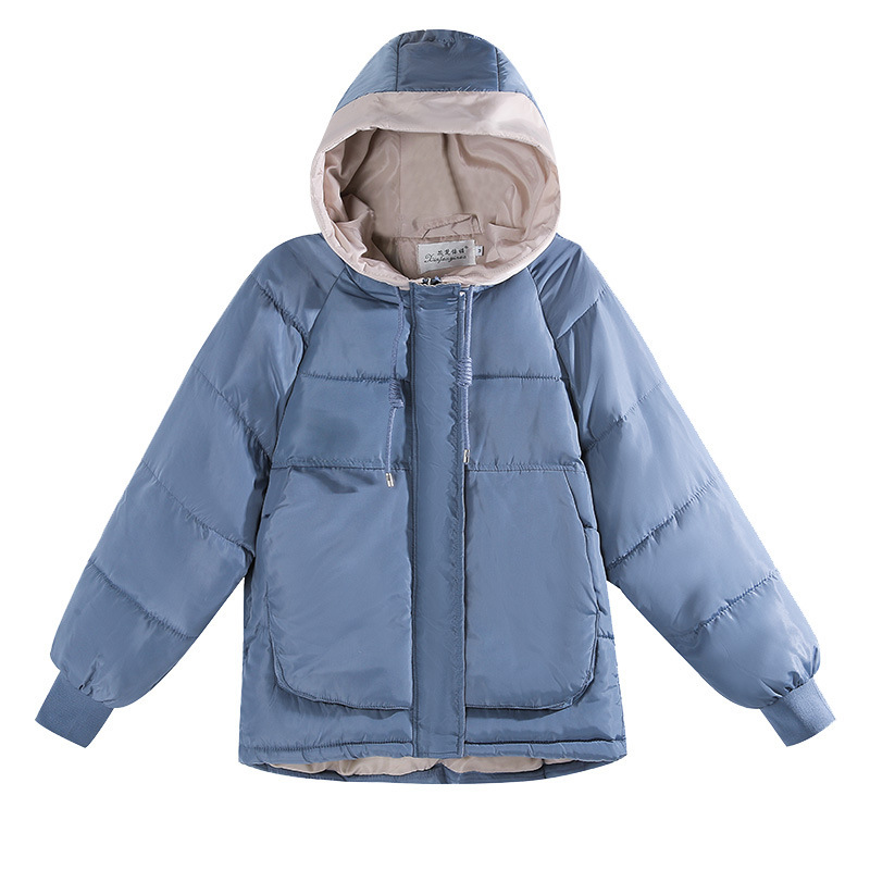 棉衣女短款2024新款冬装宽松大码棉服加厚面包服学生棉袄外套跨境