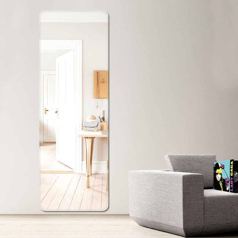 长镜子全身镜贴墙试衣镜宿舍舞蹈壁挂家用落地镜学生安心抵