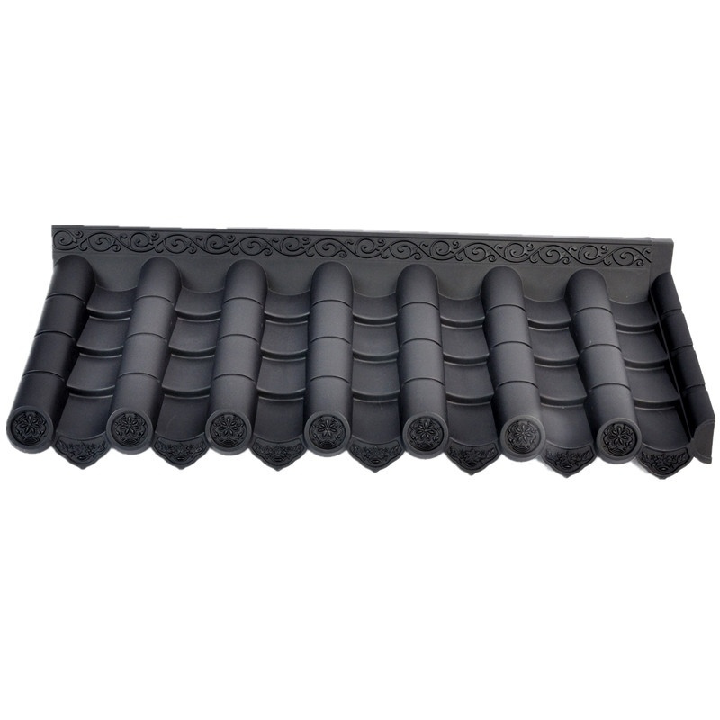 古建仿古树脂瓦隔热琉璃瓦pvc防腐装饰瓦彩钢瓦雨棚屋顶别墅户外