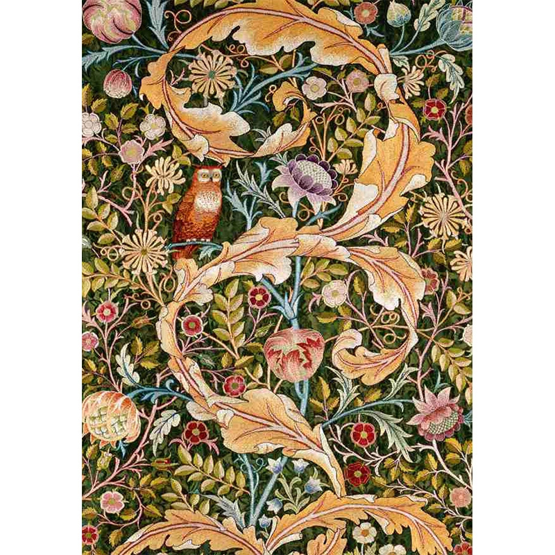 [醉染正版]WILLIAM MORRIS 艺术大师威廉莫里斯100张永不过时的经典花纹艺术明信片 图案素材产品设计碎花高清大图