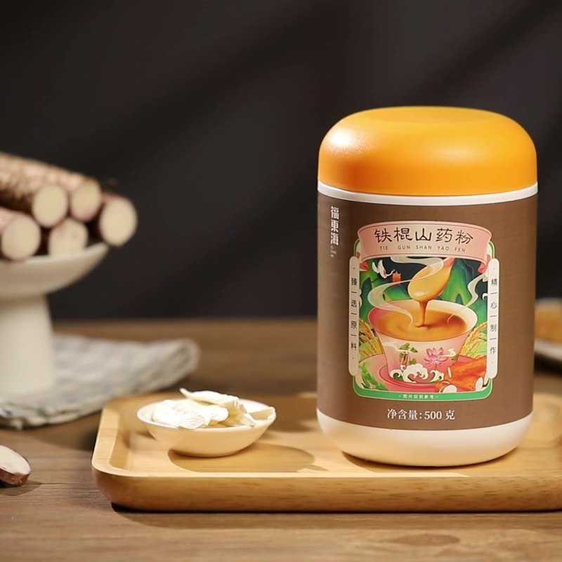 福东海 铁棍山药粉500克[纯怀山药]焦作淮山药即冲山药干即饮可搭养胃食品粥代餐粉熟粉营养早餐粉养生滋补