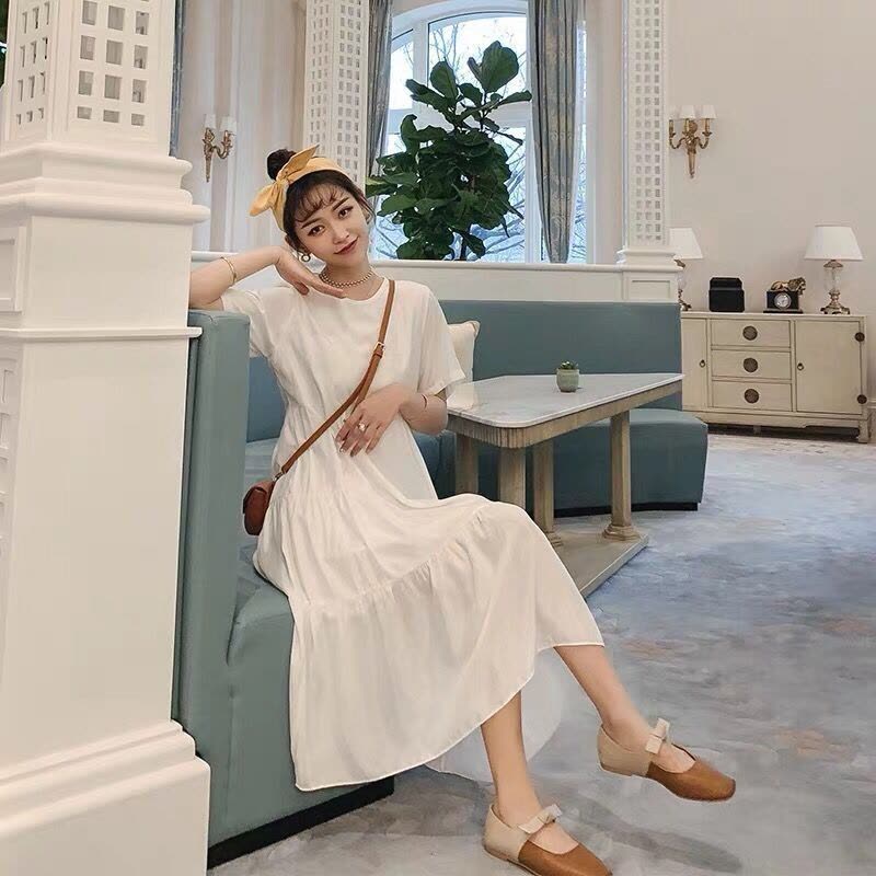 迪鲁奥(DILUAO)孕妇装夏装外出2021新款孕妇连衣裙中长款时尚潮妈孕妇裙子夏季宽松图片