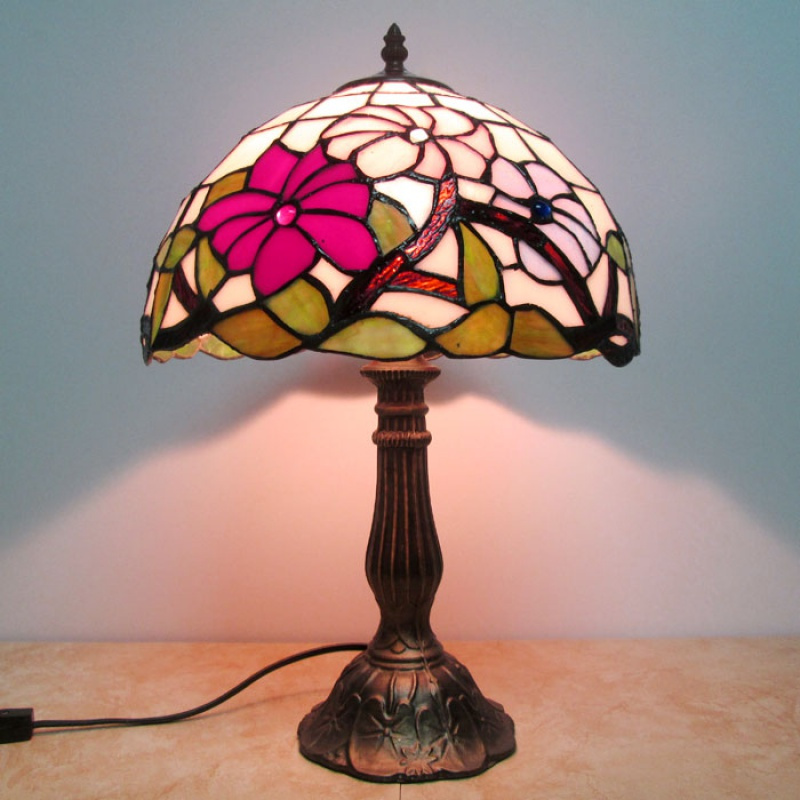 台灯闪电客 床头灯卧室装饰创意复古结婚彩色玻璃琉璃酒吧咖啡