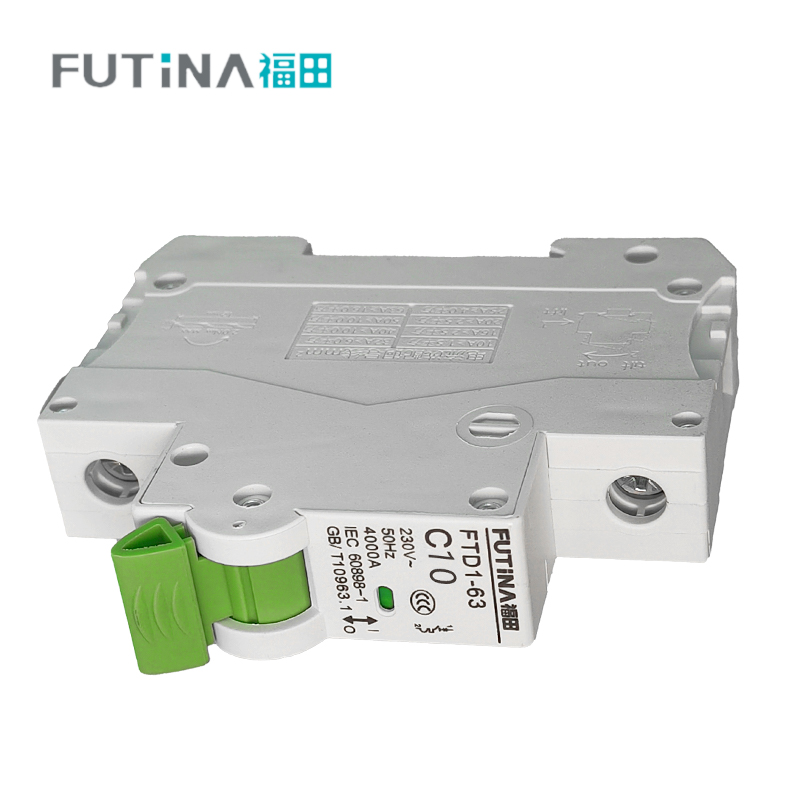 福田 小型断路器空开 家用空气开关小型断路器不带漏保 1P10A 单位:个高清大图