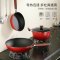 龙的(Longde)LD-TZ802-3电火锅家用型电蒸锅电锅底部全覆盖式电热锅电炒锅电煮锅 烤肉不粘锅煎烤机料理锅