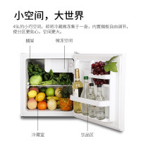 澳柯玛45升美妆母婴白色单门小型电冰箱冷藏节能租房宿舍单人用