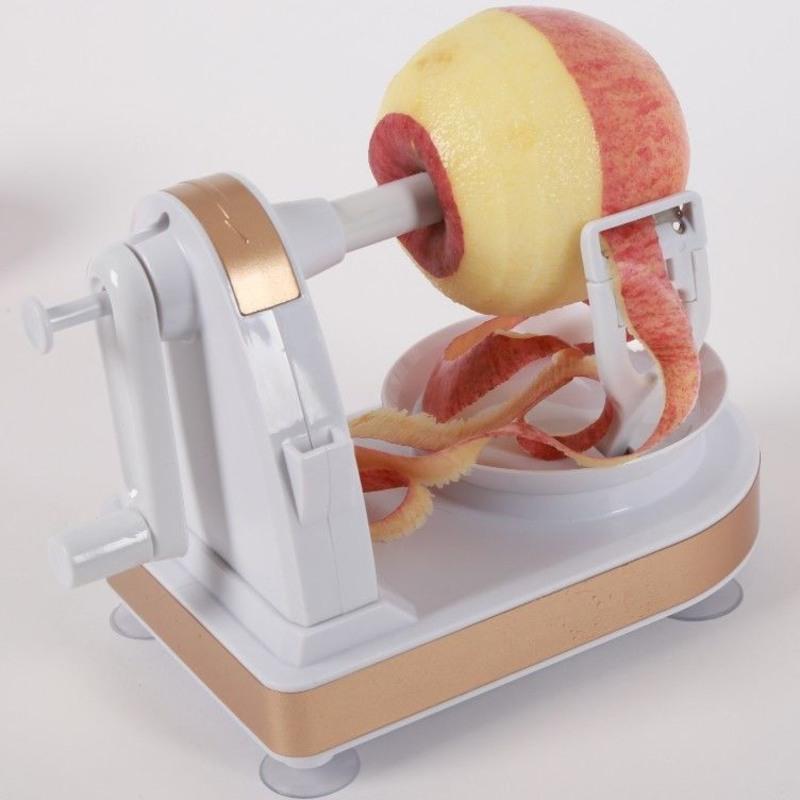 加强版手摇苹果削皮器削苹果机水果分割器削皮神器刮皮削皮机10代白