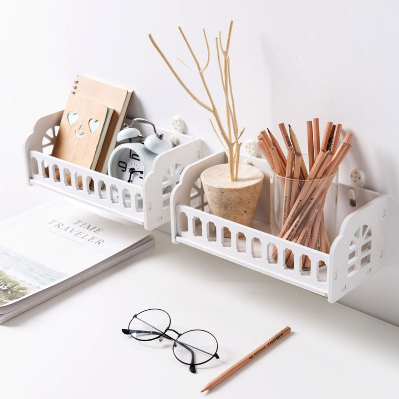 客厅墙上置物架浴室化妆品挂架宿舍床头壁挂收纳架墙壁挂篮