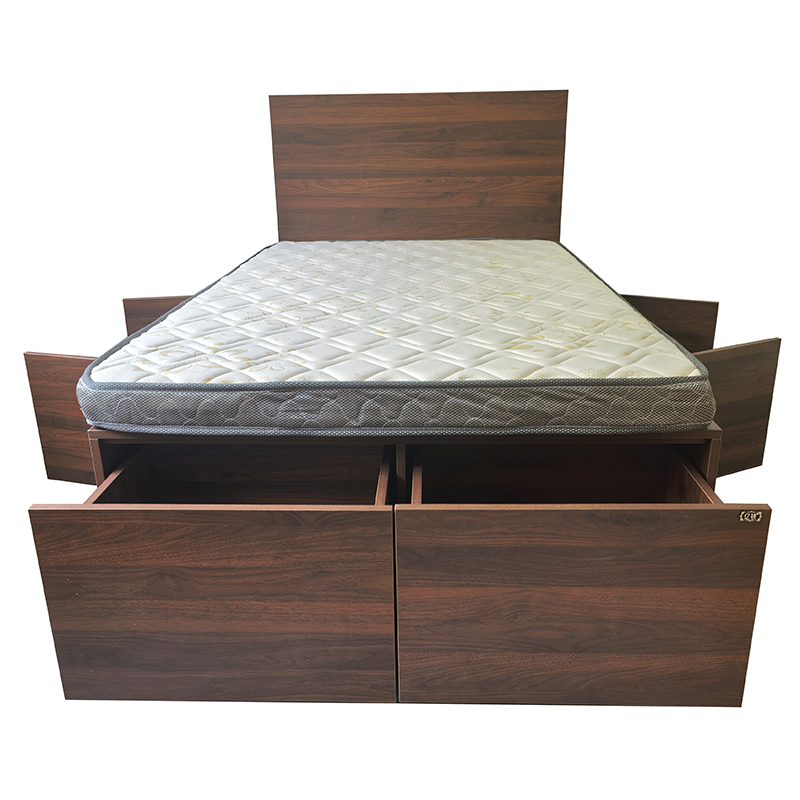 亿铁(YI TIE)实木高箱床/床垫套装 颜色可定制120*200cm/套