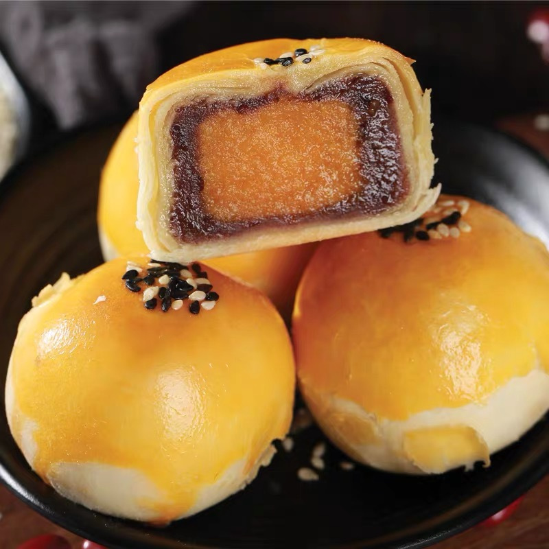 喔迪糕点/点心 咸蛋黄酥黑金酥肉松饼43g/40g/36g纯手工制作酥糕点