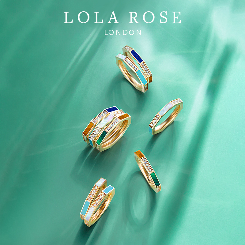 Lola Rose罗拉玫瑰 八边形系列戒指 时尚戒指轻奢
