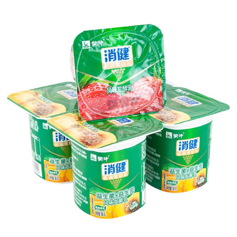 蒙牛消健酸奶八连杯益生菌加益生元风味发酵乳草莓黄桃原味酸牛奶