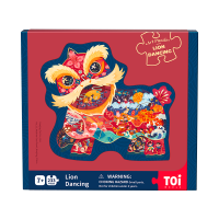 TOI图益 国风艺术拼图舞狮 儿童国潮益智玩具生日六一礼物男孩女孩2-3-4-5-6岁