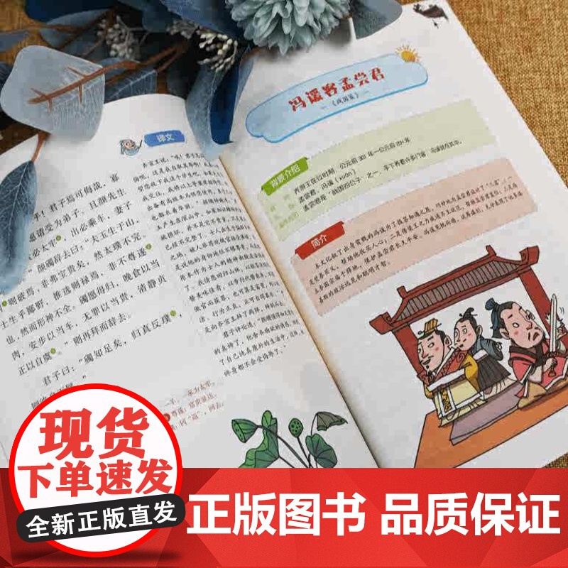 孩子一读就喜欢的古文观止全6册完全版222篇国学经典小学生版三四五六年级课外书必读初高中生正版青少年趣说儿童漫画版写给孩高清大图