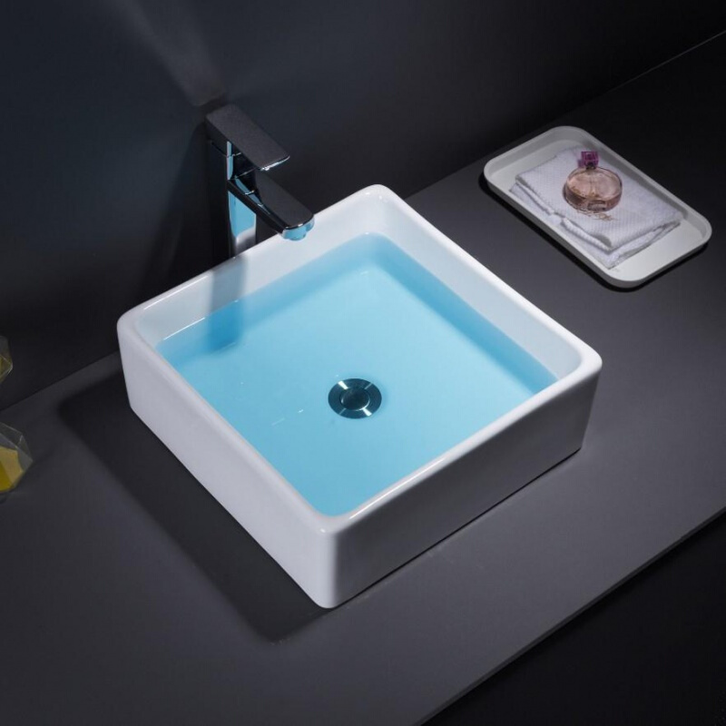 洗脸盆洗手盆方形陶瓷台上盆艺术盆台盆卫生间圆形面盆洗脸池安心抵