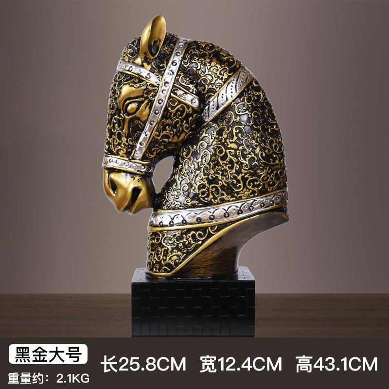 美帮汇马摆件欧式创意家居装饰品客厅玄关电视柜工艺品办公室小摆设高清大图