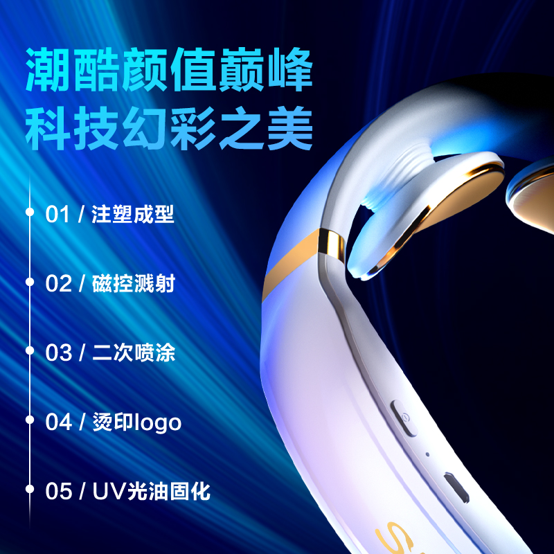 母亲节520情人节生日送礼物推荐SKG 炫彩晨曦白K6 颈椎按摩仪颈部按摩器护颈仪热敷U型充电便携手机操控高清大图