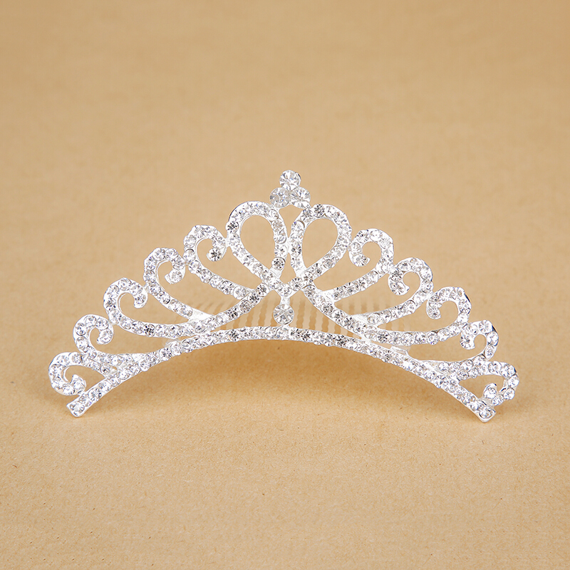 迪鲁奥diluao儿童饰公主箍小女孩夹韩国女童水钻王冠头箍梳皇冠头饰品