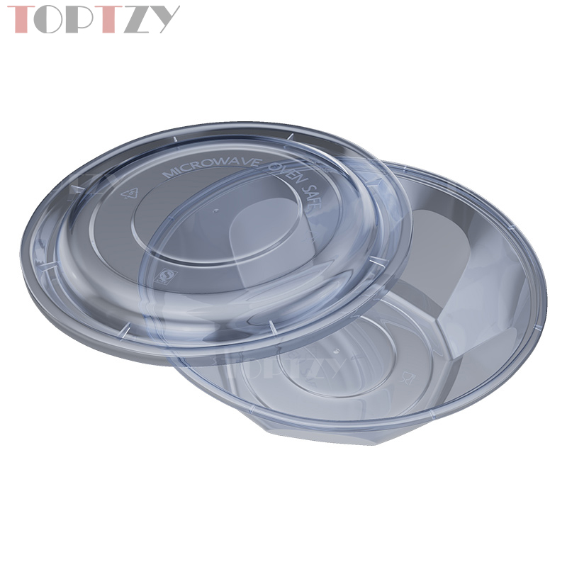 toptzy TZ5071804 一次性餐盒圆形外卖打包盒 50个高清大图