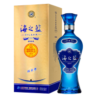 洋河(YangHe) 蓝色经典 海之蓝 52度 520ml 单瓶装 浓香型白酒 口感绵柔