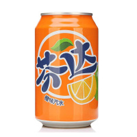 芬达 橙味汽水330ml*6听 6连包装 (新老包装随机发货)可口可乐荣誉出品