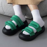 彪马（PUMA）女凉鞋新款厚底运动透气魔术贴凉拖鞋399450-01 ZP 39 399450-03/绿色