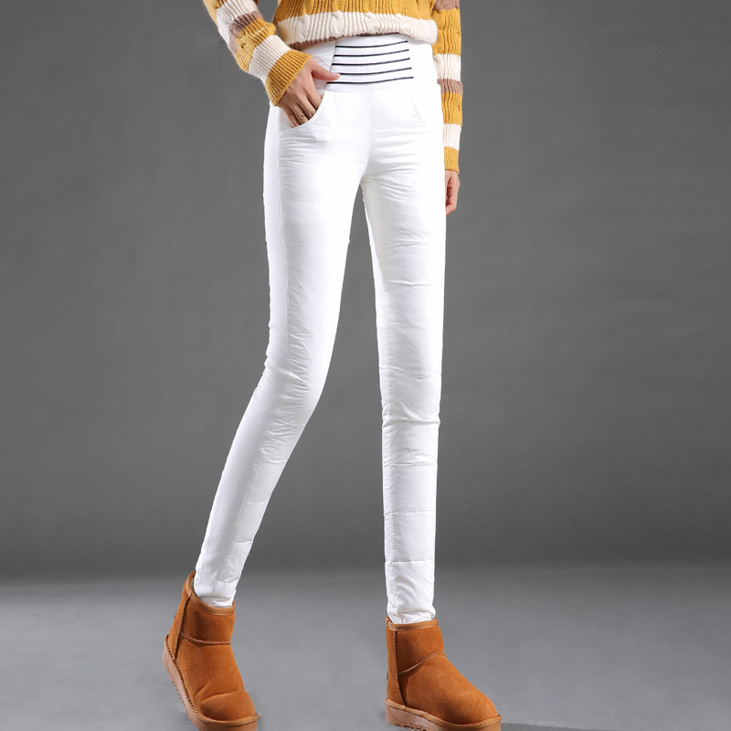 语娄冬季新款羽绒裤女外穿高腰加厚显瘦长裤子休闲运动保暖棉裤