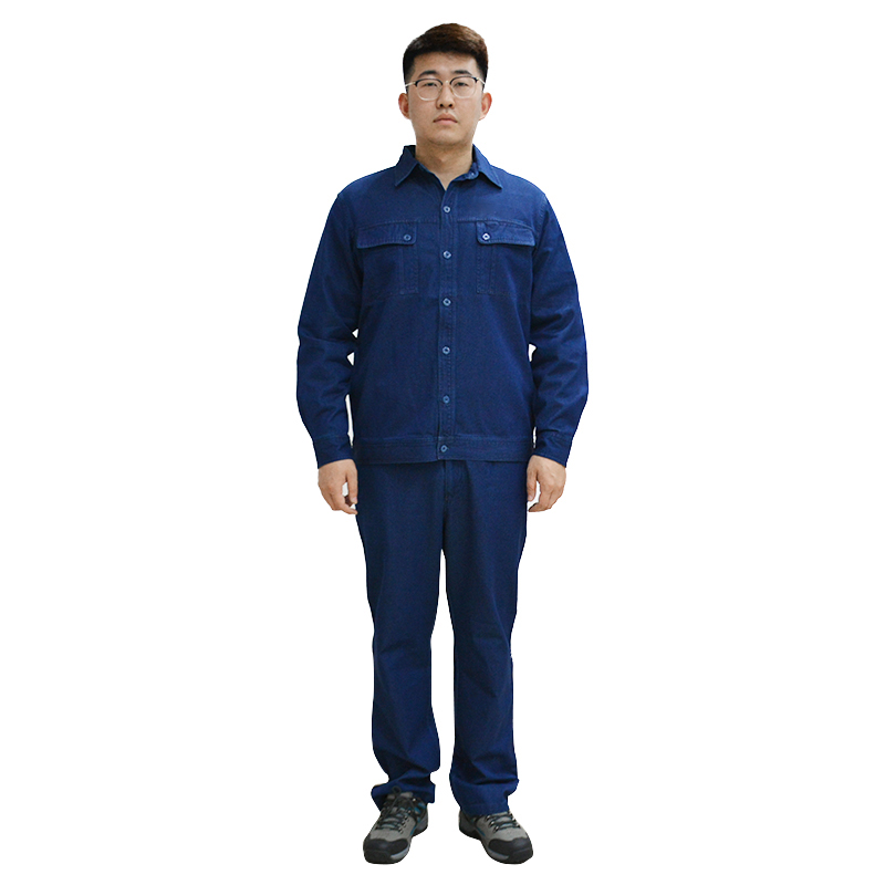 燕舞 BD2EG122007Z2F 夏季长袖全棉牛仔工作服 155-190码（计价单位：套）靛蓝色 185 靛蓝色