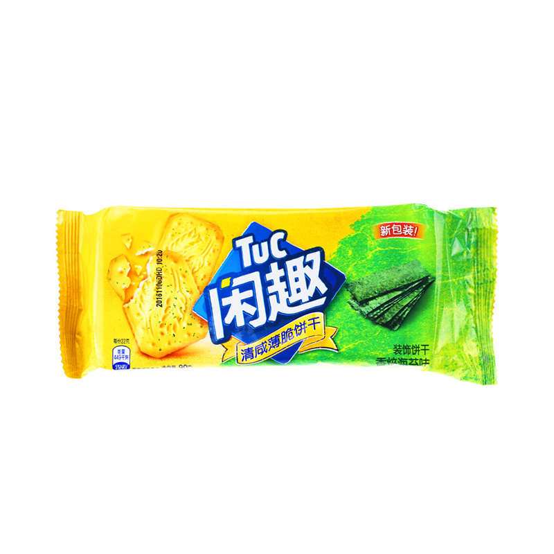 亿滋闲趣 装饰饼干 香焙海苔味90g