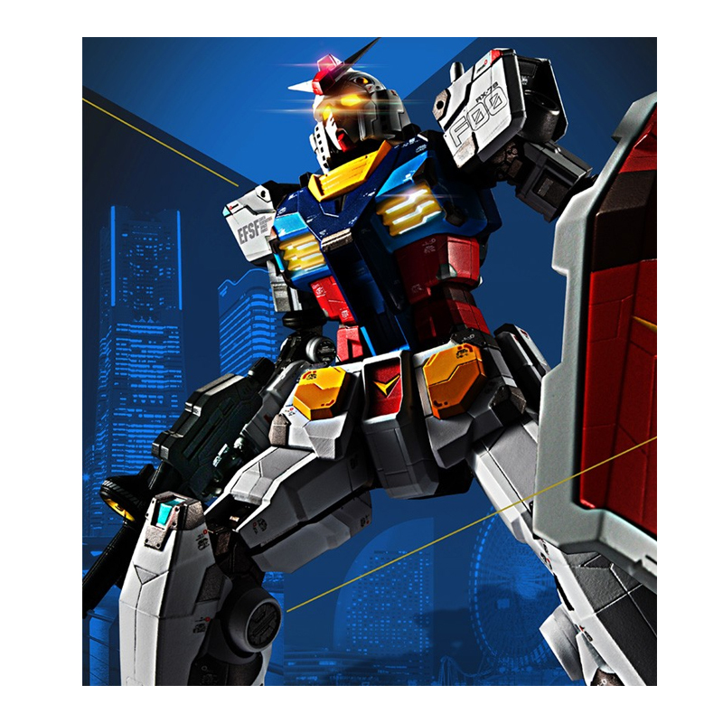 万代(BANDAI) 超合金元祖高达横滨高达RX-78F00GFY限定 18.7cm带支架
