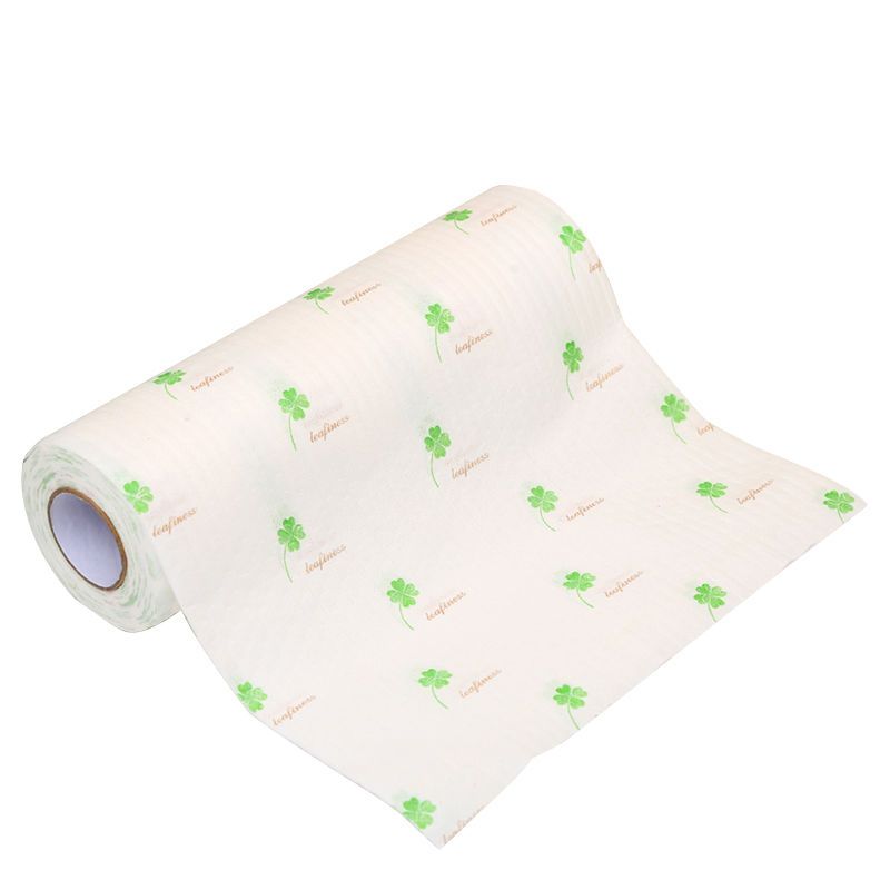 性懒人洗碗巾厨房用纸干湿两用吸水吸油清洁|印花款1卷50片