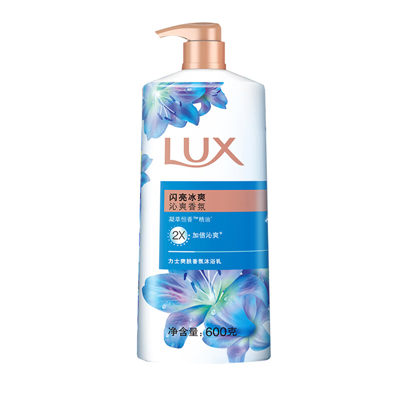 力士(LUX)沐浴露 闪亮冰爽 沁爽香氛 爽肤香氛沐浴乳680g留香高清大图