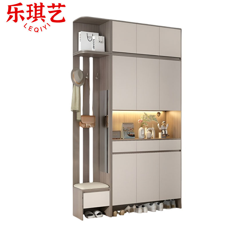 乐琪艺 玄关柜顶柜组合 160*35*240cm(含鞋柜)套