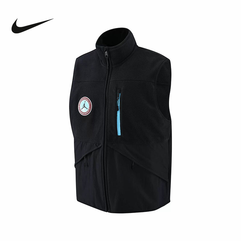 nike耐克棉背心男子2022冬季新款运动上衣保暖马甲fb1907-010