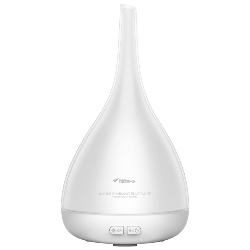德尔玛迷你香薰机家用插电卧室办公室精油香薰灯灯光按键香薰加湿xs12