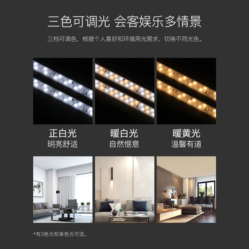 雷士照明(NVC)LED条形灯板磁铁吸附透镜灯条客厅卧室吸顶灯管光源改造灯条可替换灯板图片