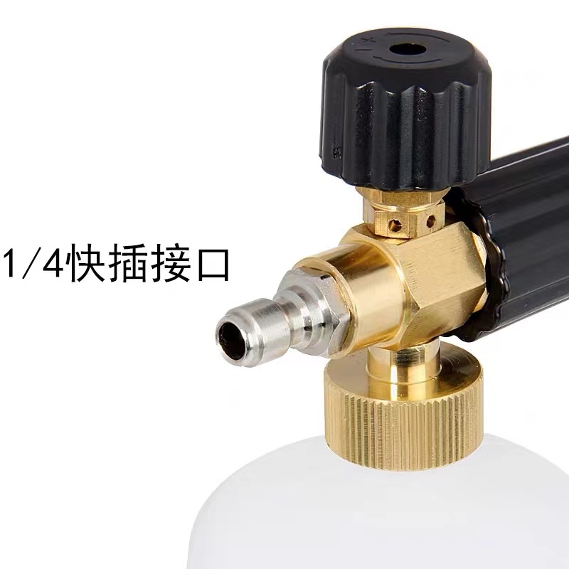 高压清洗机pa泡沫喷壶洗车机泡沫壶雪花洗车高清大图