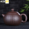 三维工匠正宗宜兴紫砂壶 原矿紫泥 清水泥 特大西施壶 紫泥卡口刻画西施400大球孔茶具