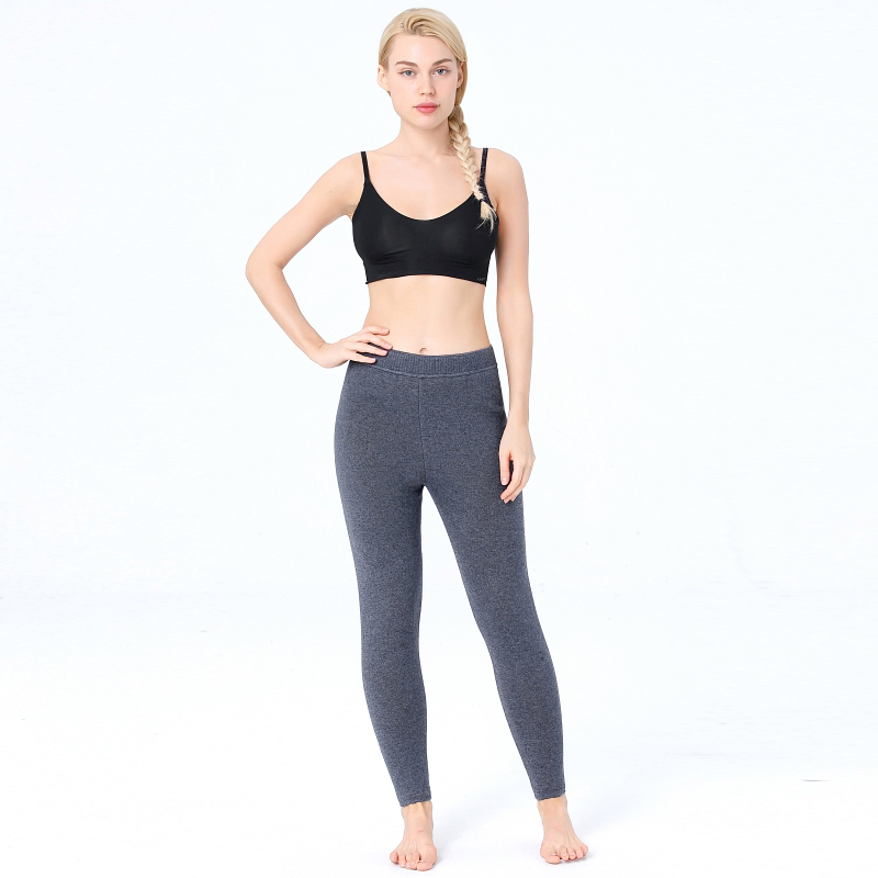 免费试穿 牧绒多斯羊羔绒加厚男女士羊毛裤全托保暖裤春秋打底裤中老年高腰棉裤2024冬装新款羊绒保暖裤男大码内穿毛裤加绒裤高清大图