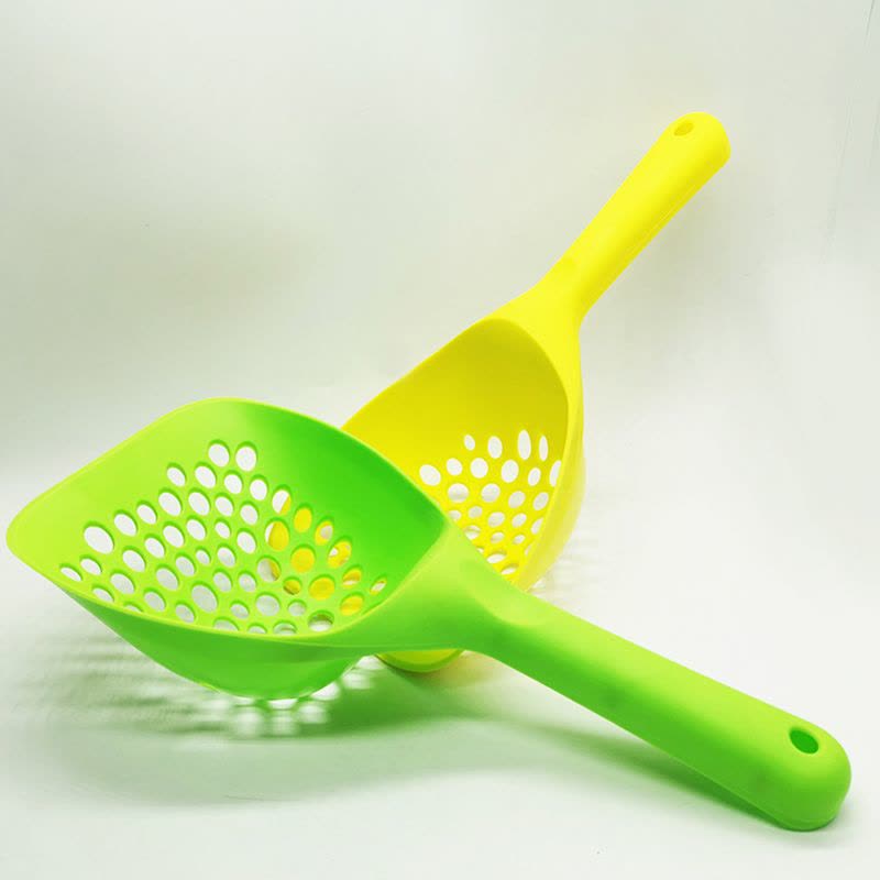 大号猫砂铲子小孔 铲屎铲 长柄猫屎便铲猫沙铲大孔豆腐猫砂专用铲图片