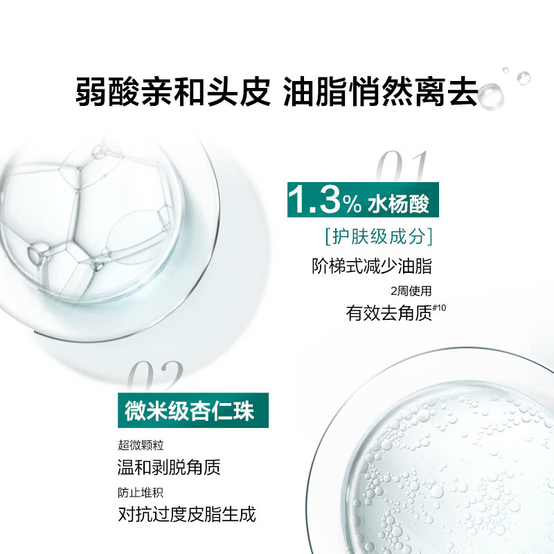 欧莱雅(LOREAL)头皮控油净化洗发露440ml(去油洗发水清爽蓬松无硅油水杨酸)