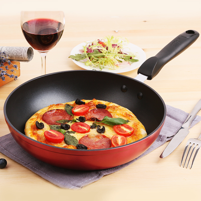 炊大皇煎锅不粘锅家用少油烟煎牛排平底锅26cm加深加厚不粘锅炉灶通用