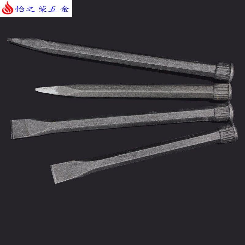凿子石工扁凿尖凿手工合金钨钢凿凿铁工具扁头尖头水泥凿刀 合金钢20CM扁【可凿铁渣】图片