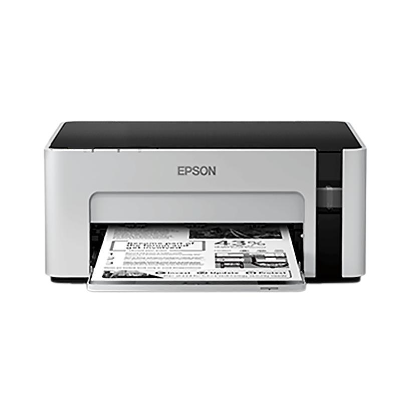 爱普生(EPSON)M1108黑白墨仓式打印机学生作业家用办公小型环保墨仓易加墨水联供黑白喷墨打印机文档文件打印 套餐1