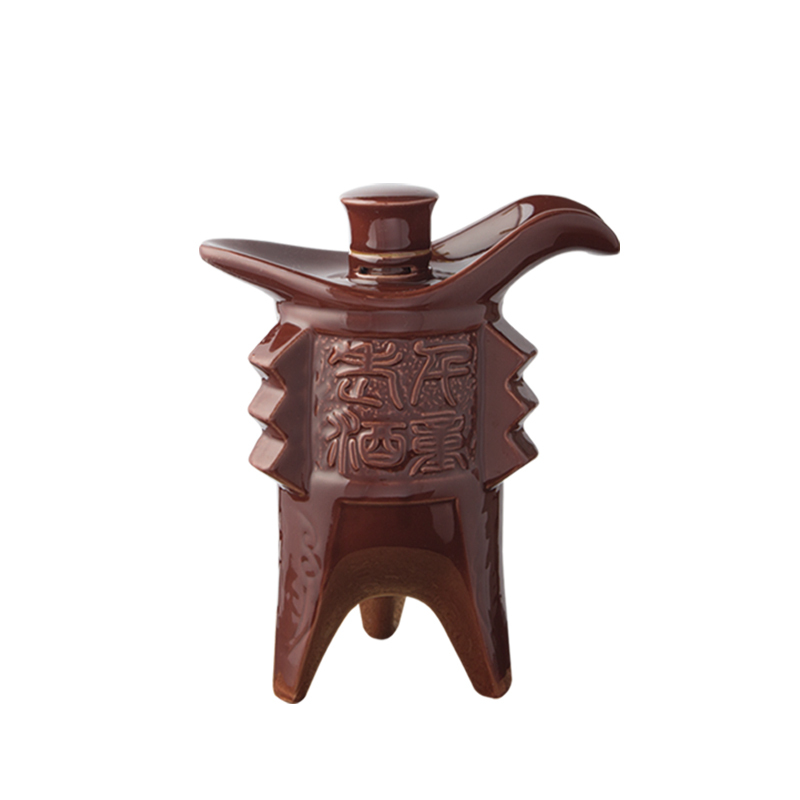 千童白酒老酒珍藏40浓香型陶瓷瓶樽型白酒500ml单瓶装礼盒送礼包邮