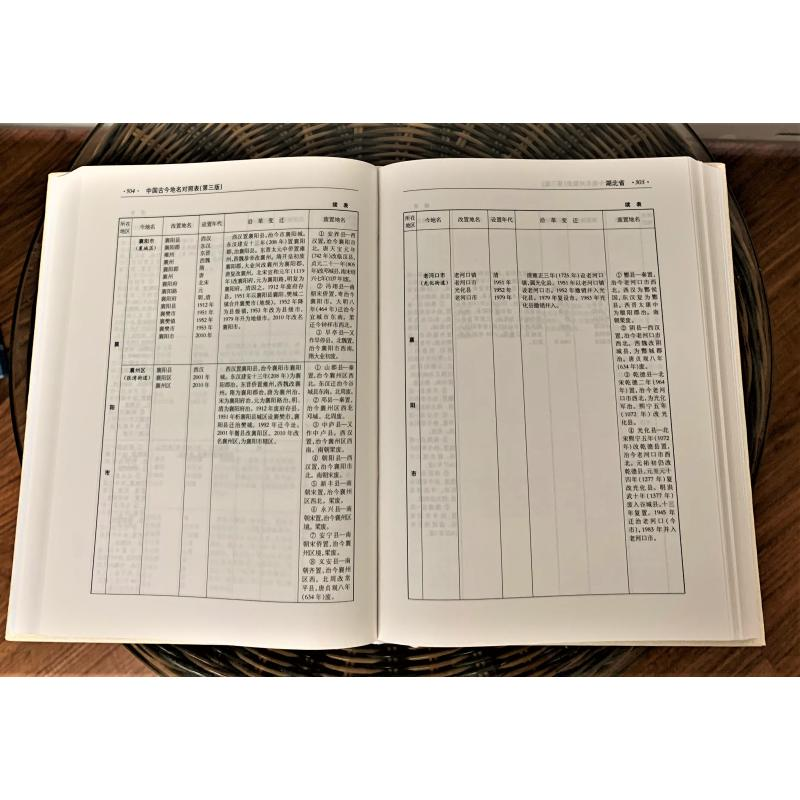 醉染图书中国古今地名对照表(第3版)9787532655540高清大图